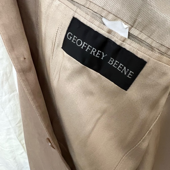 Geoffrey Beene mens casual sports blazer looks and feels like khaki size 42R. - Picture 12 of 12
